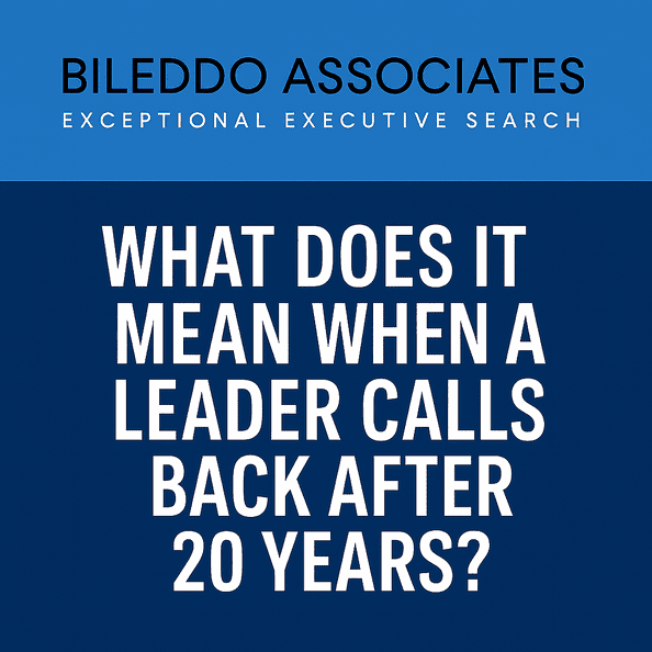 When Executive Search Becomes a Career-Long Partnership