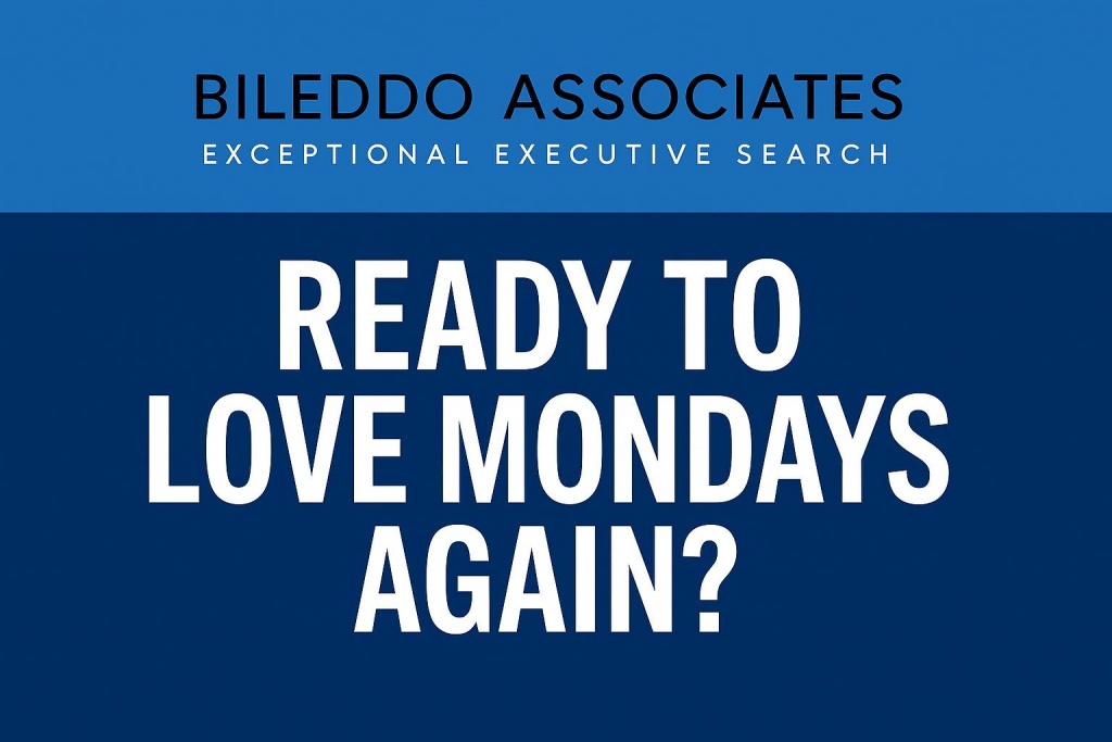 You Deserve to Love Mondays Again: A Career Reset for Healthcare Leaders